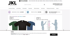 Desktop Screenshot of jklclothing.co.uk